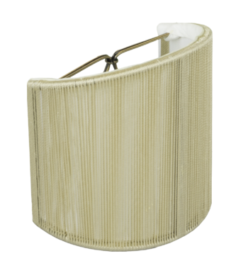 D8054  Silk String Shell Sconce With Hand Sewn Soft Lining #D8054